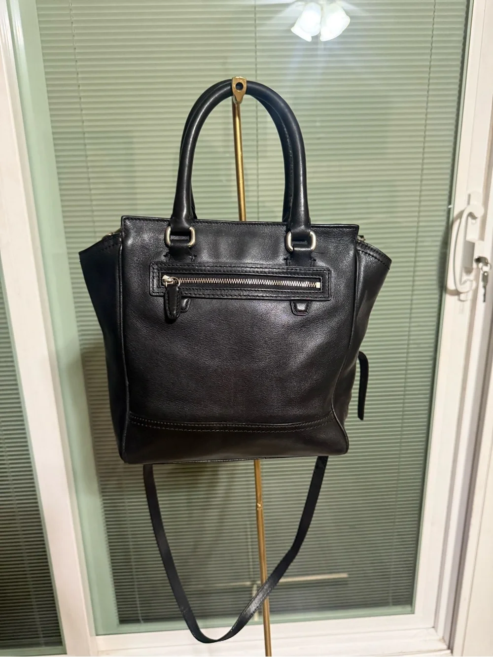 Coach black leather